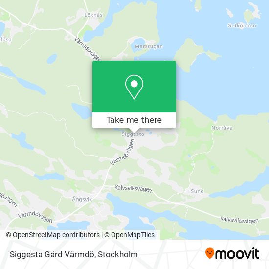 Siggesta Gård Värmdö map