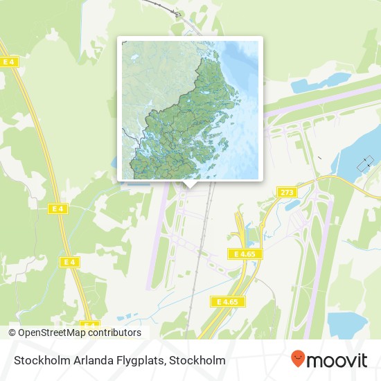 Stockholm Arlanda Flygplats map