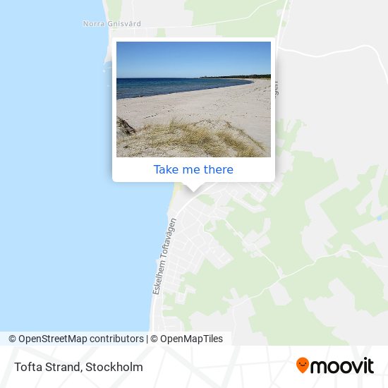 Tofta Strand map