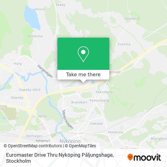 Euromaster Drive Thru Nyköping Påljungshage map