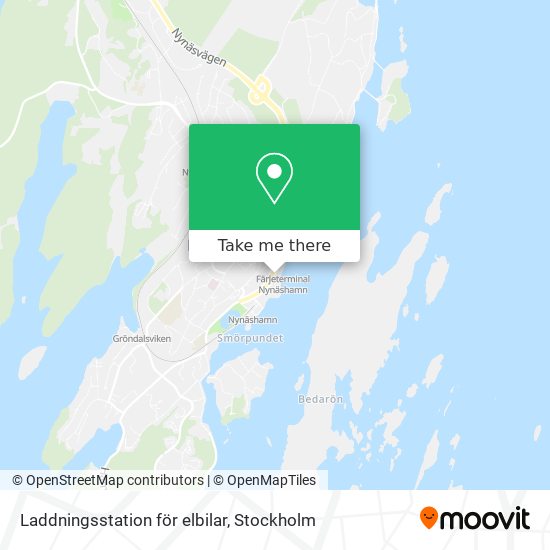 Laddningsstation för elbilar map