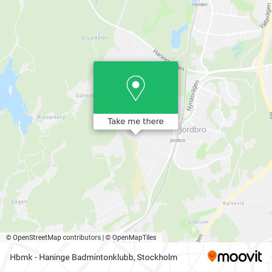 Hbmk - Haninge Badmintonklubb map