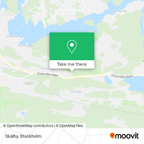 Skälby map