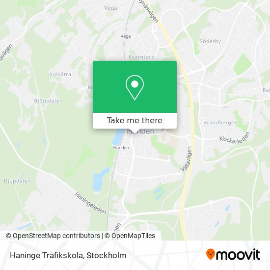 Haninge Trafikskola map