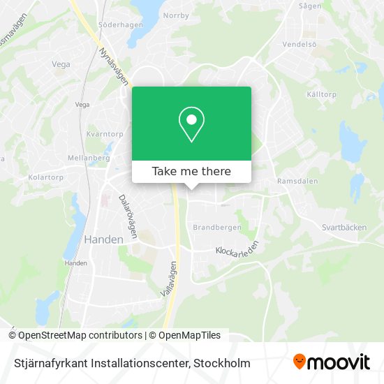 Stjärnafyrkant Installationscenter map