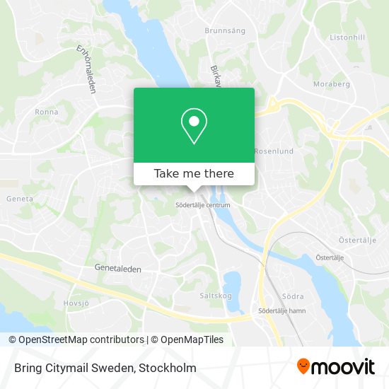 Bring Citymail Sweden map