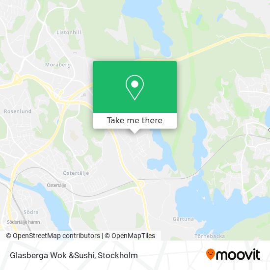 Glasberga Wok &Sushi map