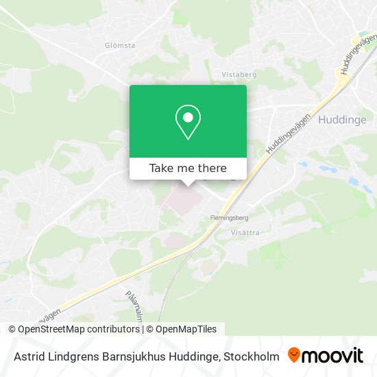 Astrid Lindgrens Barnsjukhus Huddinge map