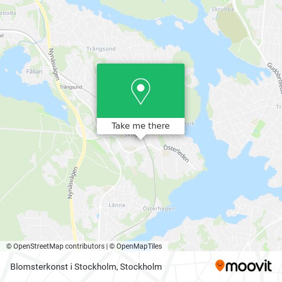 Blomsterkonst i Stockholm map