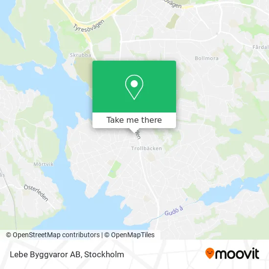 Lebe Byggvaror AB map