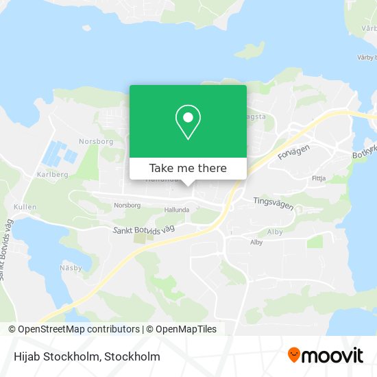 Hijab Stockholm map