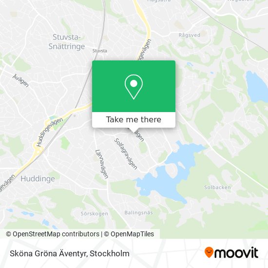 Sköna Gröna Äventyr map