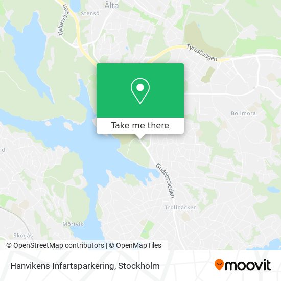 Hanvikens Infartsparkering map