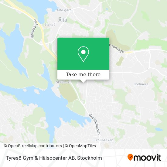 Tyresö Gym & Hälsocenter AB map