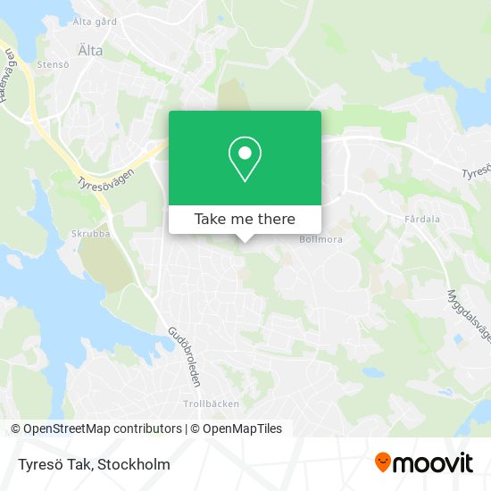 Tyresö Tak map