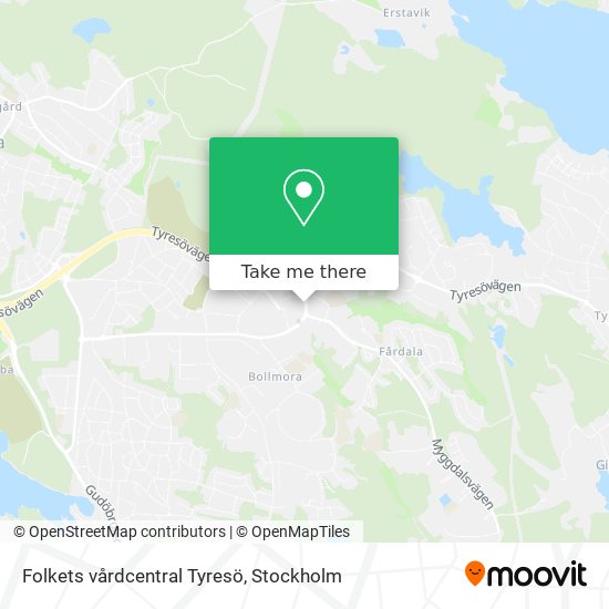 Folkets vårdcentral Tyresö map