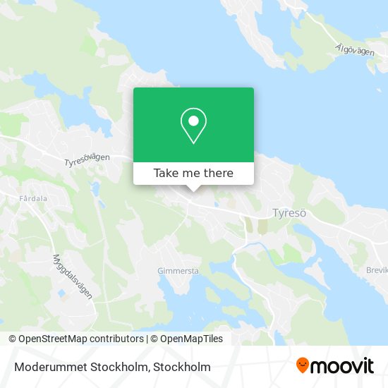 Moderummet Stockholm map