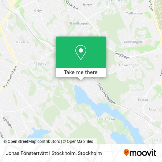 Jonas Fönstertvätt i Stockholm map