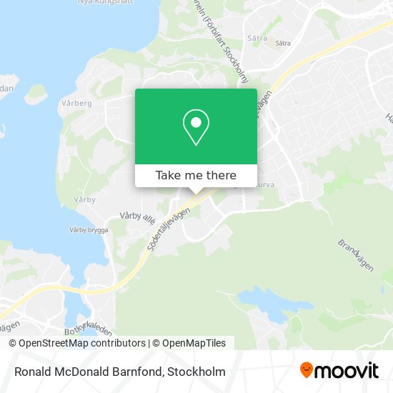 Ronald McDonald Barnfond map