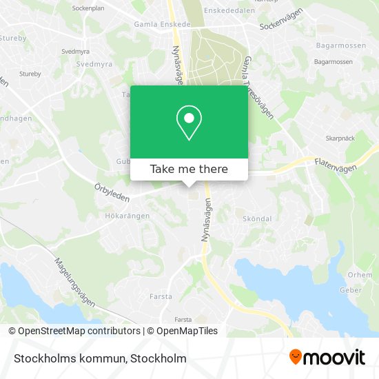 Stockholms kommun map