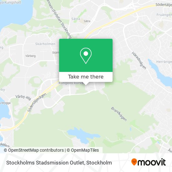 Stockholms Stadsmission Outlet map