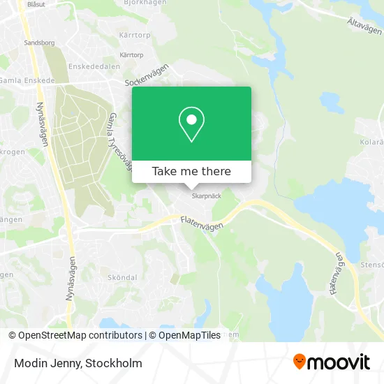 Modin Jenny map