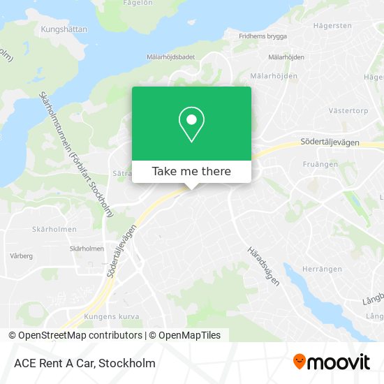 ACE Rent A Car map