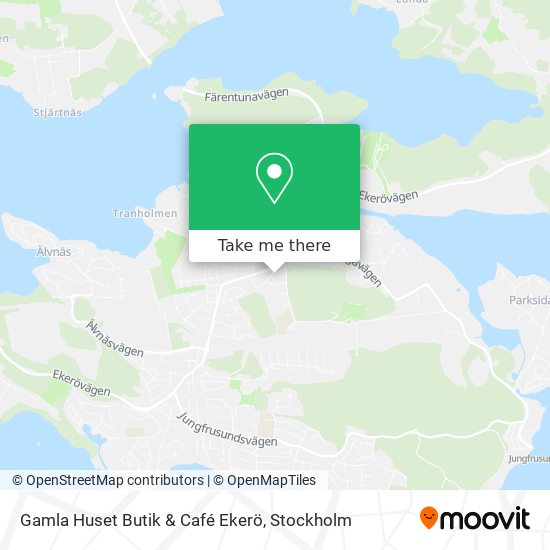 Gamla Huset Butik & Café Ekerö map