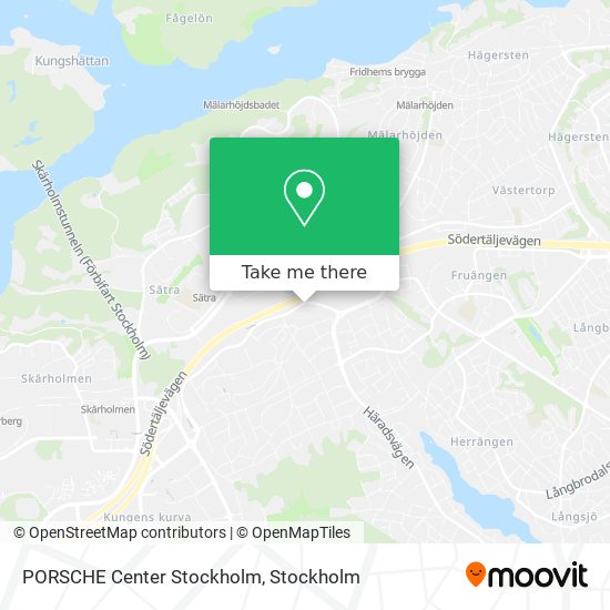 PORSCHE Center Stockholm map