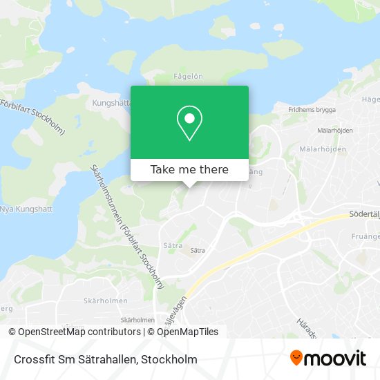 Crossfit Sm Sätrahallen map