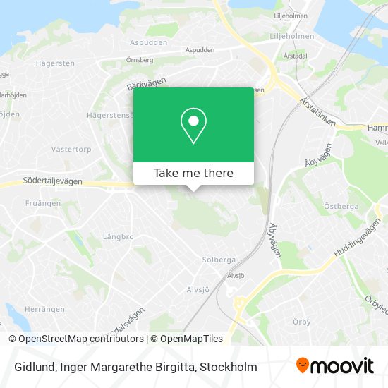 Gidlund, Inger Margarethe Birgitta map