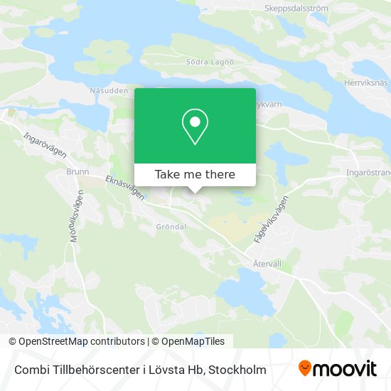 Combi Tillbehörscenter i Lövsta Hb map