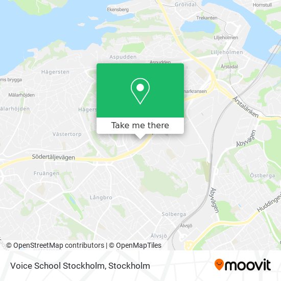 Voice School Stockholm map