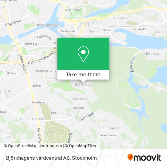 Björkhagens vårdcentral AB map