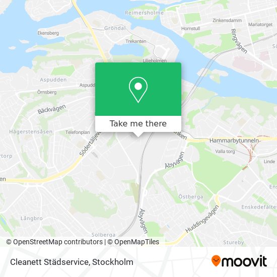 Cleanett Städservice map