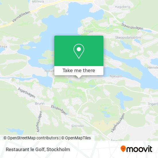 Restaurant le Golf map