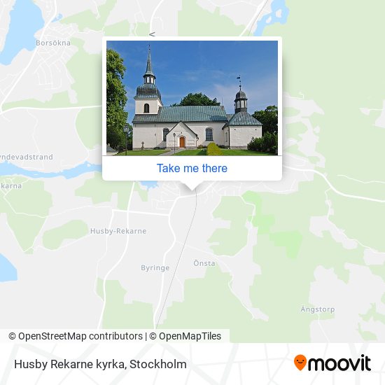 Husby Rekarne kyrka map