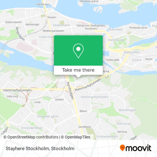 Stayhere Stockholm map