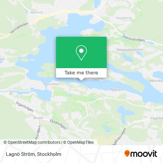 Lagnö Ström map