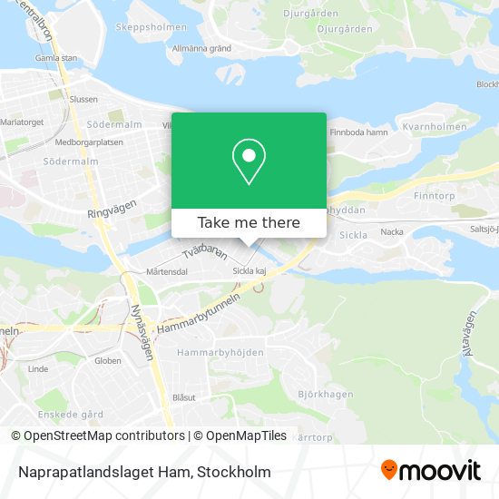 Naprapatlandslaget Ham map