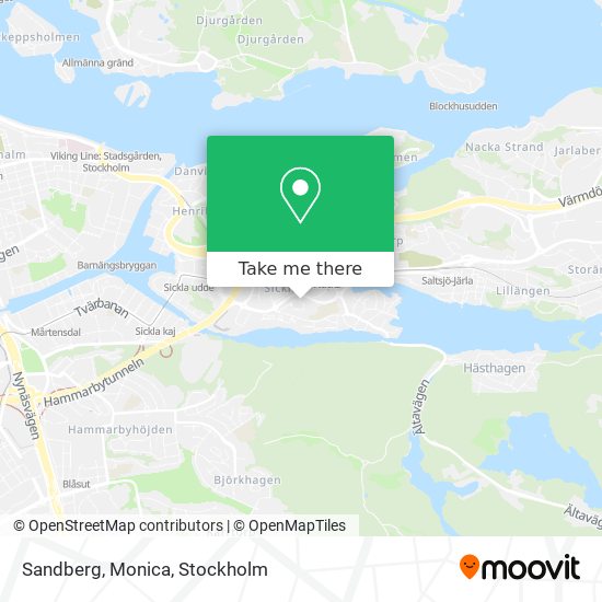 Sandberg, Monica map