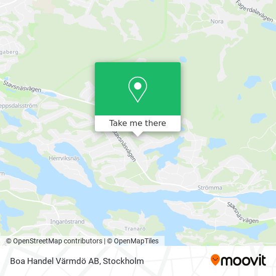 Boa Handel Värmdö AB map