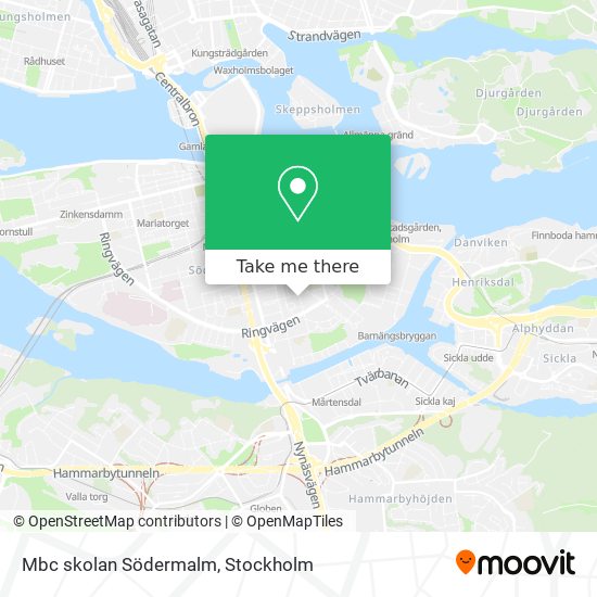 Mbc skolan Södermalm map