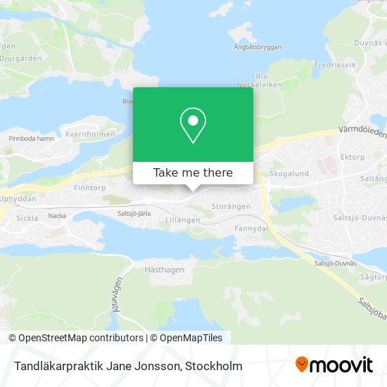 Tandläkarpraktik Jane Jonsson map