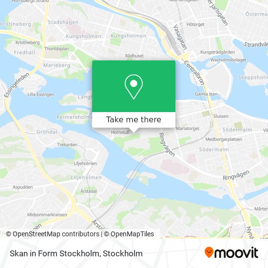 Skan in Form Stockholm map