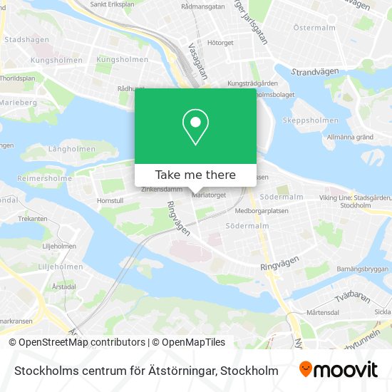 Stockholms centrum för Ätstörningar map