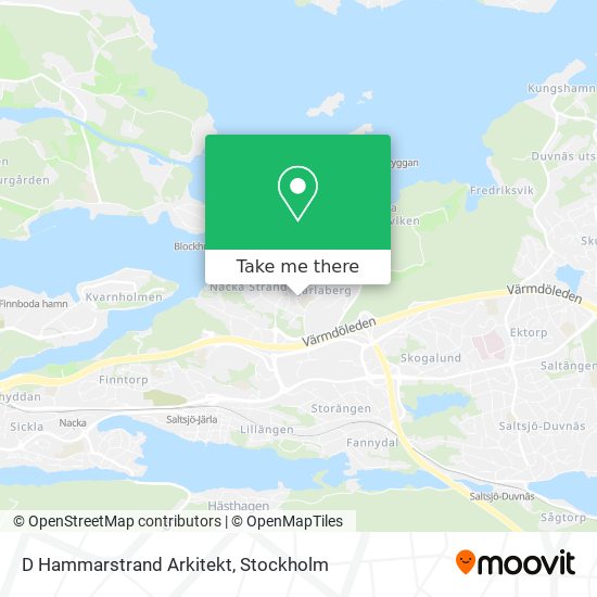 D Hammarstrand Arkitekt map