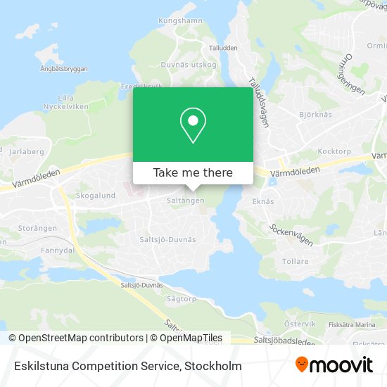 Eskilstuna Competition Service map