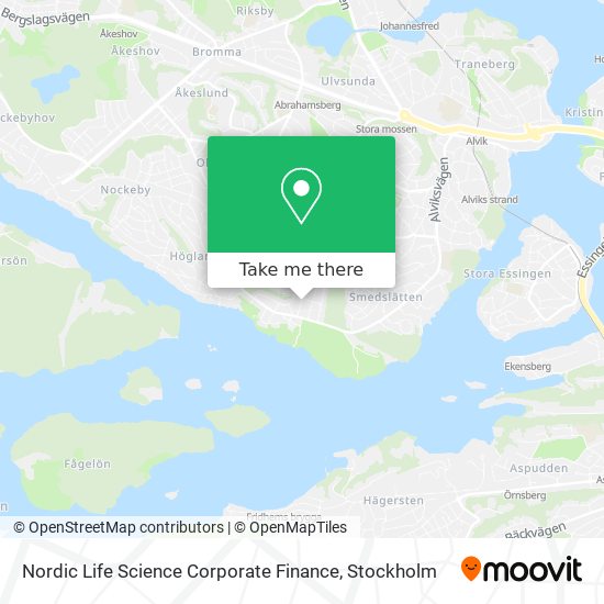 Nordic Life Science Corporate Finance map