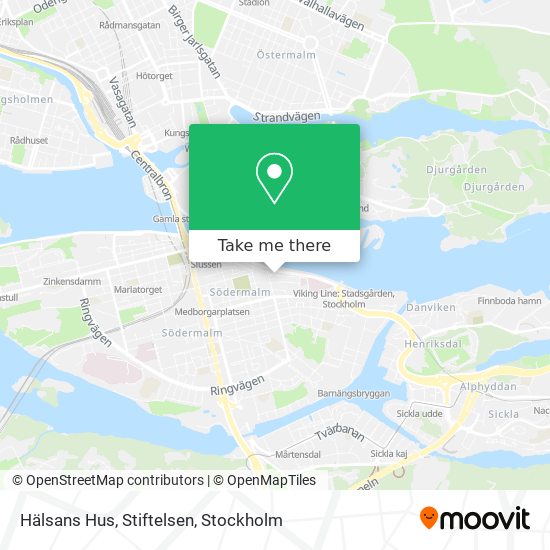 Hälsans Hus, Stiftelsen map